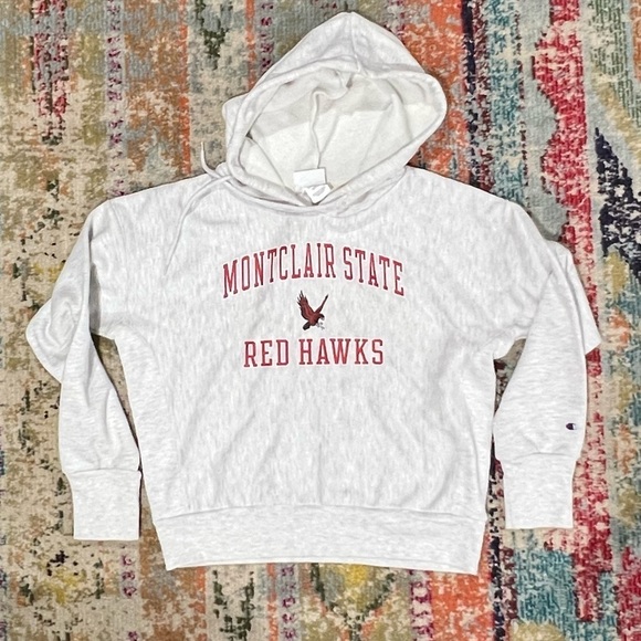 Women's Montclair State University Red Hawks Champion Reverse Weave Sweatshirt - Picture 1 of 4